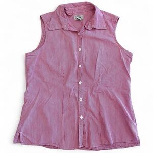 L.L. Bean Gingham Button-Up Top